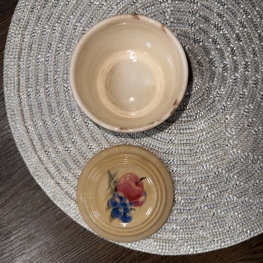 Vtg KNOWLES UTILITY WARE Fruit Lidded Refrigerator Bowl 40-12 USA Dmg READ - Picture 3 of 11